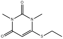 6-(Ethylthio)-1,3-dimethyluracil 结构式