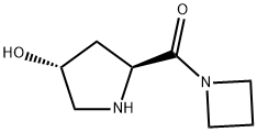 Azetidine, 1-[[(2S,4R)-4-hydroxy-2-pyrrolidinyl]carbonyl]- (9CI) 结构式