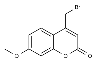 4-溴甲基-7-甲氧基香豆素 结构式