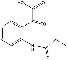 乙酸,2-氧代-2-[2-(1-氧代丙基氨基)苯基]- 结构式