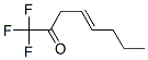 4-Octen-2-one,  1,1,1-trifluoro- 结构式