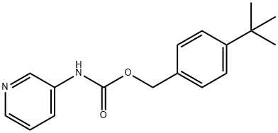 Carbamic acid, 3-pyridinyl-, [4-(1,1-dimethylethyl)phenyl]methyl ester (9CI) 结构式