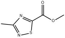 3-甲基-1,2,4-噻二唑-5-羧酸甲酯 结构式