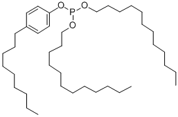 双十二烷基壬基苯基亚磷酸酯 结构式