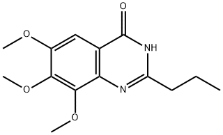 4(1H)-Quinazolinone,  6,7,8-trimethoxy-2-propyl-  (9CI) 结构式