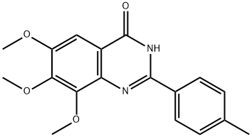 4(1H)-Quinazolinone,  6,7,8-trimethoxy-2-(4-methylphenyl)-  (9CI) 结构式