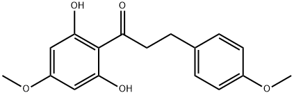 2',6'-二羟基-4,4'-二甲氧基二氢查耳酮 结构式