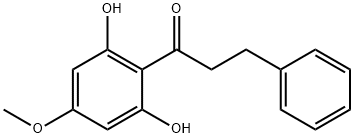 1-(2,6-dihydroxy-4-methoxyphenyl)-3-phenylpropan-1-one 结构式