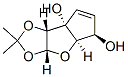 7aH-Cyclopenta[4,5]furo[2,3-d]-1,3-dioxole-5,7a-diol, 3a,4a,5,7b-tetrahydro-2,2-dimethyl-, (3aR,4aR,5R,7aR,7bR)- (9CI) 结构式