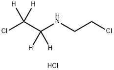 双(2-氯乙基)胺盐酸盐-D4氘代 结构式
