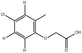 2甲4氯-D3 结构式