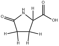 DL-PYROGLUTAMIC ACID-D5 结构式