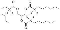 GLYCERYL TRI(OCTANOATE-2,2-D2) 结构式