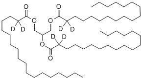 GLYCERYL TRI(OCTADECANOATE-2,2-D2) 结构式