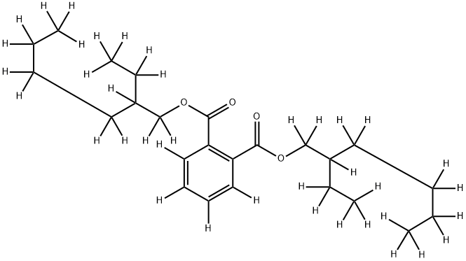 邻苯二甲酸二辛酯-D38氘代 结构式