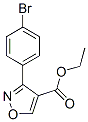 ETHYL 3-(4-BROMOPHENYL)ISOXAZOLE-4-CARBOXYLATE 结构式