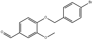 4-(4-溴苄基)氧基-3-甲氧基-苯甲醛 结构式