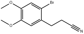 2-溴-4,5-二甲氧基-苯丙腈 结构式