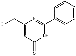 6-(氯甲基)-2-苯基嘧啶-4-醇 结构式