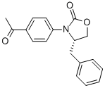 (S)-3-(4-ACETYLPHENYL)-4-BENZYLOXAZOLIDIN-2-ONE 结构式