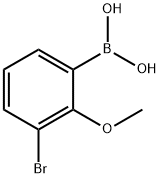 3-溴-2-甲氧基苯硼酸 结构式