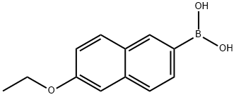 6-乙氧基-2-萘硼酸 结构式