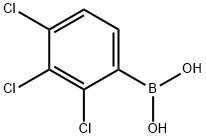 2,3,4-三氯苯硼酸 结构式