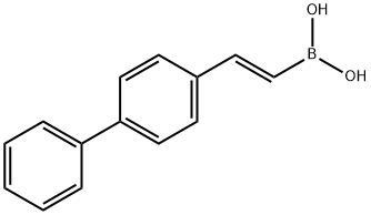 反式-2-(4-联苯)乙烯基硼酸 结构式