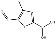 5-甲酸基-4-甲基噻吩-2-硼酸 结构式