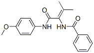 Benzamide, N-[1-[[(4-methoxyphenyl)amino]carbonyl]-2-methyl-1-propenyl]- (9CI) 结构式