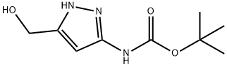 Carbamic acid, [5-(hydroxymethyl)-1H-pyrazol-3-yl]-, 1,1-dimethylethyl ester 结构式