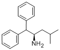 (R)-(+)-2-氨基-4-甲基-1,1-二苯基戊烷 结构式