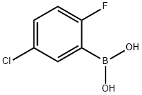 5-氯-2-氟苯硼酸 结构式