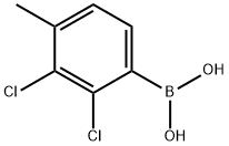 2,3-二氯-4-甲基苯基硼酸 结构式