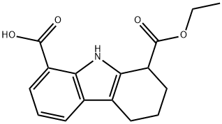 1-(乙氧基羰基)-2,3,4,9-四氢-1H-咔唑-8-羧酸 结构式