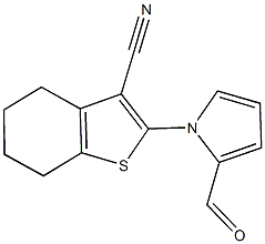 2-(2-甲酰-吡咯-1-基)-4,5,6,7-四氢-苯并[B]噻吩-3-甲腈 结构式