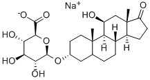 5alpha-Androstan-3alpha,11beta-diol-17-one 3-glucosiduronate 结构式