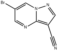6-溴吡唑并[1,5-A]-3-氰基嘧啶 结构式