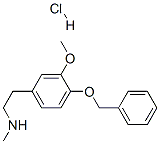 N-Methy-4-benzyloxy-3-methoxyphenethylamine Hydrochloride 结构式