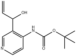 Carbamic acid, [3-(1-hydroxy-2-propenyl)-4-pyridinyl]-, 1,1-dimethylethyl ester (9CI) 结构式