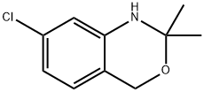 2H-3,1-BENZOXAZINE, 7-CHLORO-1,4-DIHYDRO-2,2-DIMETHYL 结构式