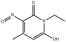 2(1H)-Pyridinone,  1-ethyl-6-hydroxy-4-methyl-3-nitroso- 结构式