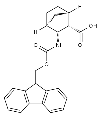 FMOC-3-外-氨基二环[2.2.1]-庚烷-2-外-羧酸 结构式