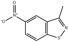 3-甲基-5-硝基苯并异噻唑 结构式