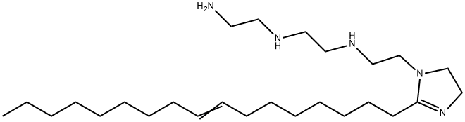 N-(2-aminoethyl)-N'-[2-[2-(8-heptadecenyl)-4,5-dihydro-1H-imidazol-1-yl]ethyl]ethylenediamine  结构式