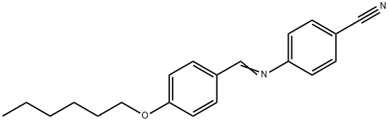 p-己氧基苄烯-p-氨基苄腈 结构式