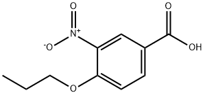 3-硝基-4-丙氧基苯甲酸 结构式