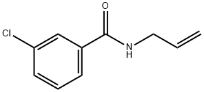 N-烯丙基-3-氯苯甲酰胺 结构式