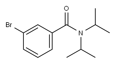 3-溴-N,N-二异丙基苯甲酰胺 结构式