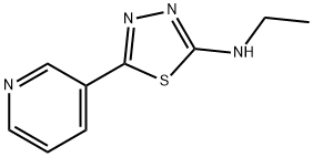 Ethyl-(5-pyridin-3-yl-[1,3,4]thiadiazol-2-yl)-amine 结构式